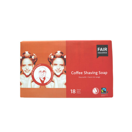 FAIR SQUARED Coffee Shaving Soap / Rasurseife 18 Seifen à 80 g