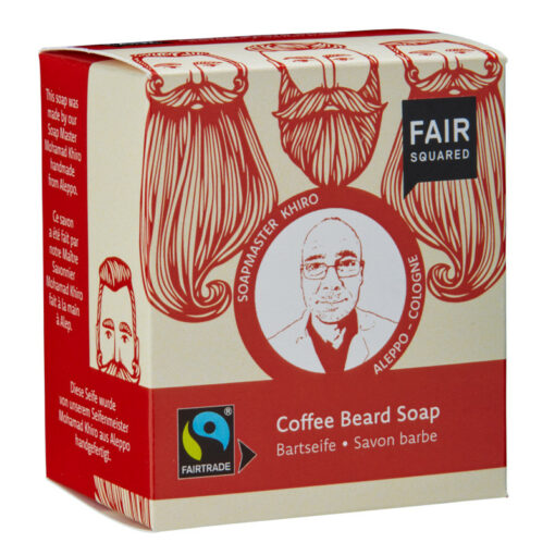 FAIR SQUARED Bartseife - Beard Soap Coffee - 2 x 80 g